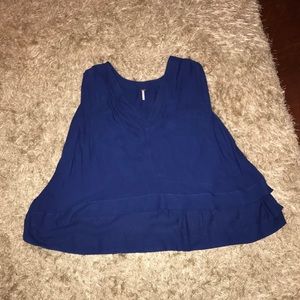 Blue Free People Top